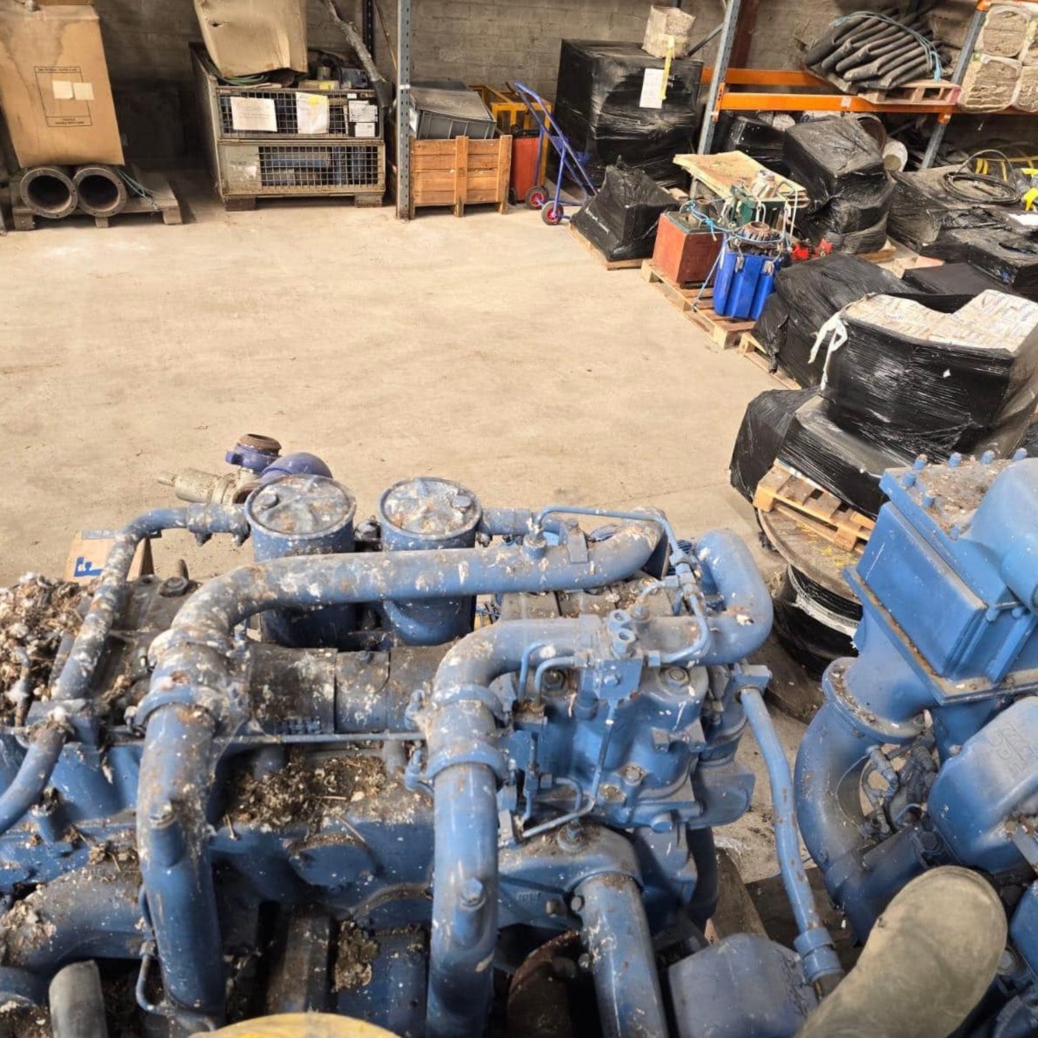 Bird droppings on a machine